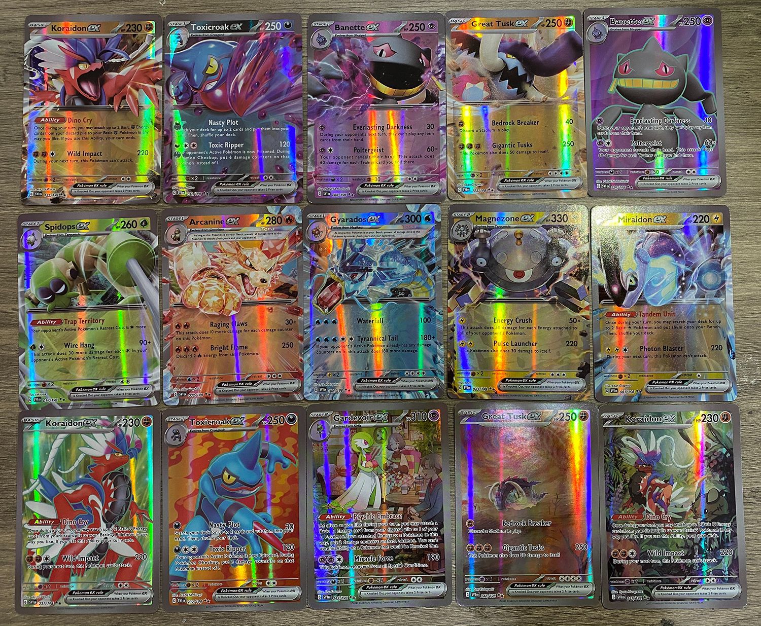 2023 New Card Games Full Flash Card Best TCG Cards Dot Flash 30New ex 33Vstar Ultra Rare Rainbow Arceus DIY Card Packs Kids Shiny Gift