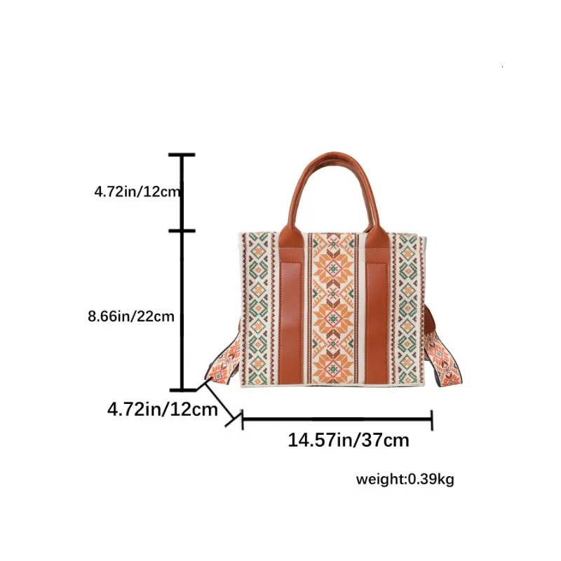 Evening Bags Morocco Style Printed Handbag Ladies Casual Handbag Christmas Gift Ladies Shoulder Bag Shopping Bag Beach Tote Bag 231116