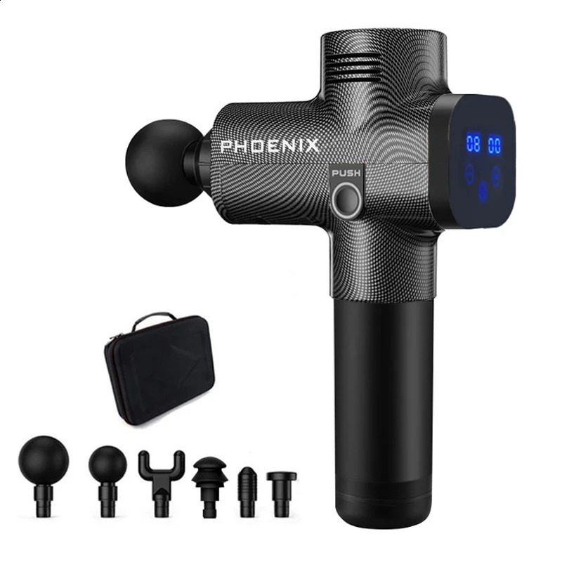 Full Body Massager Phoenix A2 Massage Gun Muscle Relaxation Deep Tissue Fascia Gun Dynamic Therapy Vibrator Shaping Pain Relief Back Foot Massager 231