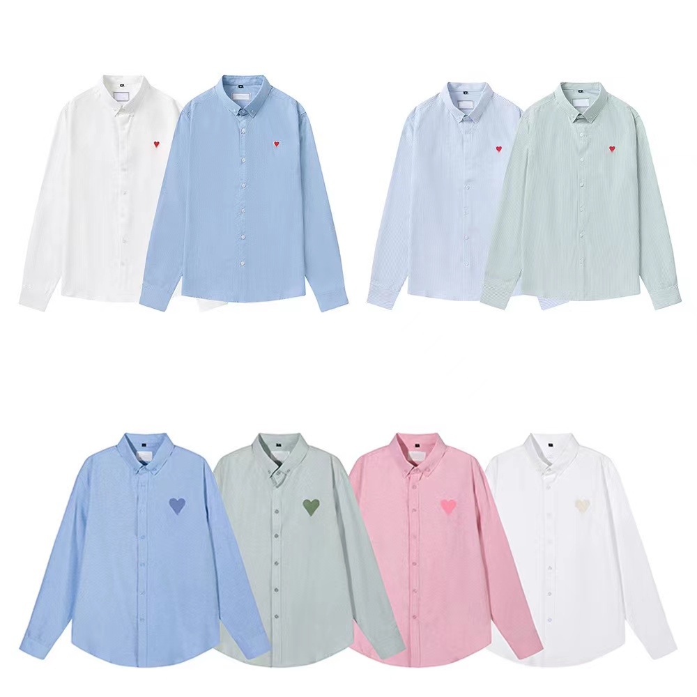 Mens casual Shirts woman shirt designer shirt Mens amis pink button up shirt Clothing Fashion tee polos Summer Classic heart Long Sleeve
Mens casual Shirts woman shirt designer shirt Mens amis pink button up shirt Clothing Fashion tee polos Summer Classic heart Long Sleeve