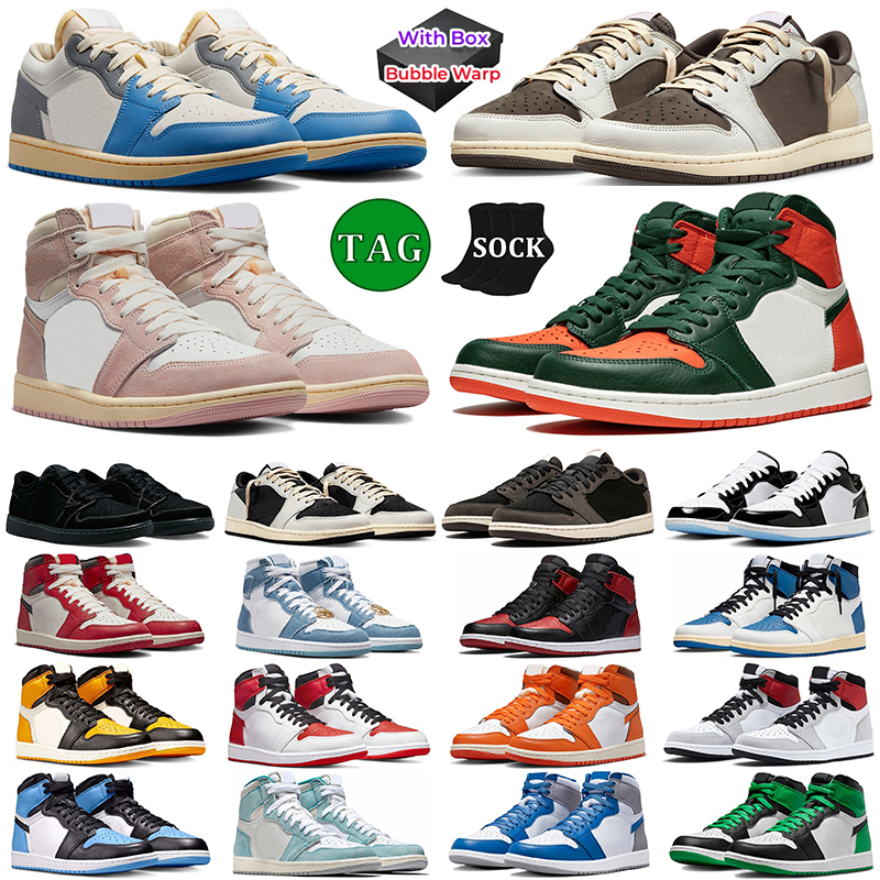 jumpman 1 1s basketball shoes Vintage UNC Grey Solefly Black Phantom Lost And Found Reverse Mocha Fragment Green Patent UNC Toe mens trainers women outdoor sneakers, 26
jumpman 1 1s basketball shoes Vintage UNC Grey Solefly Black Phantom Lost And Found Reverse Mocha Fragment Green Patent UNC Toe mens trainers women outdoor sneakers, 26