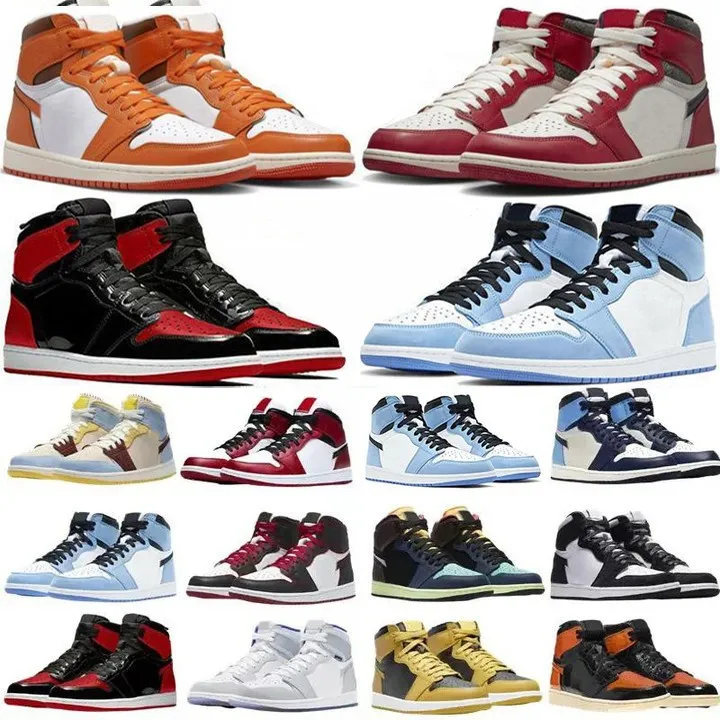 sports basketball shoes for men women size 36-46 jumpman racer seafoam university blue visionaire patent bred carbon fiber offs white sneakers with box