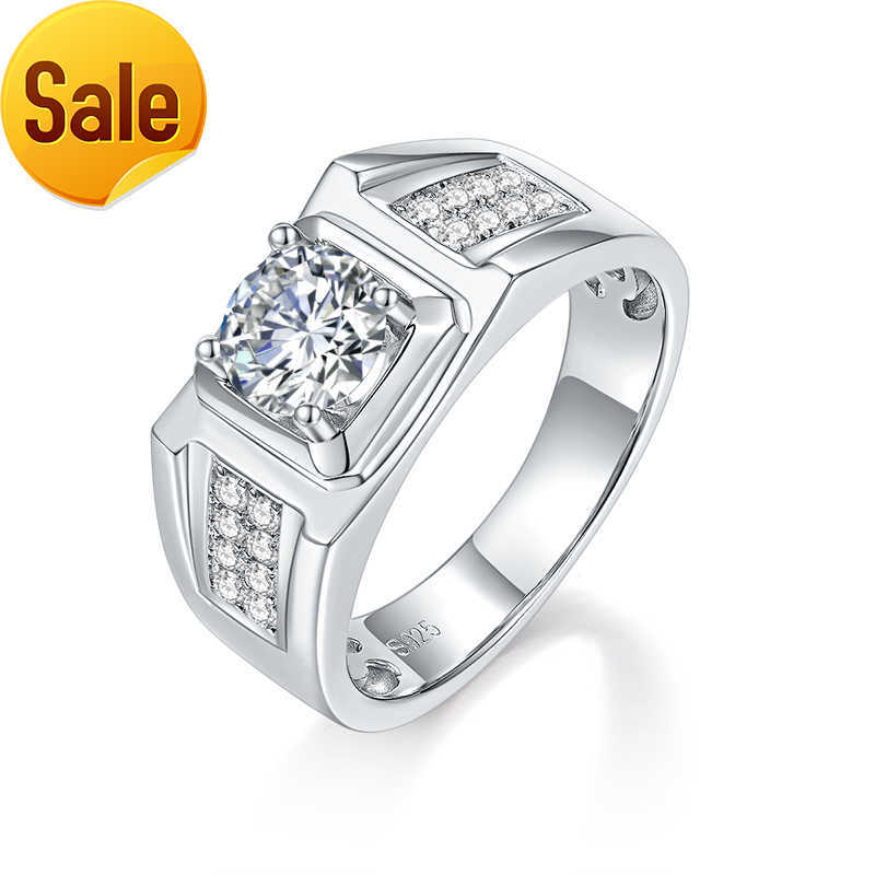 Engagement Wedding Rings Men Ring 1ct D VVS Moissanite S925 Jewelry Sterling Silver
Engagement Wedding Rings Men Ring 1ct D VVS Moissanite S925 Jewelry Sterling Silver