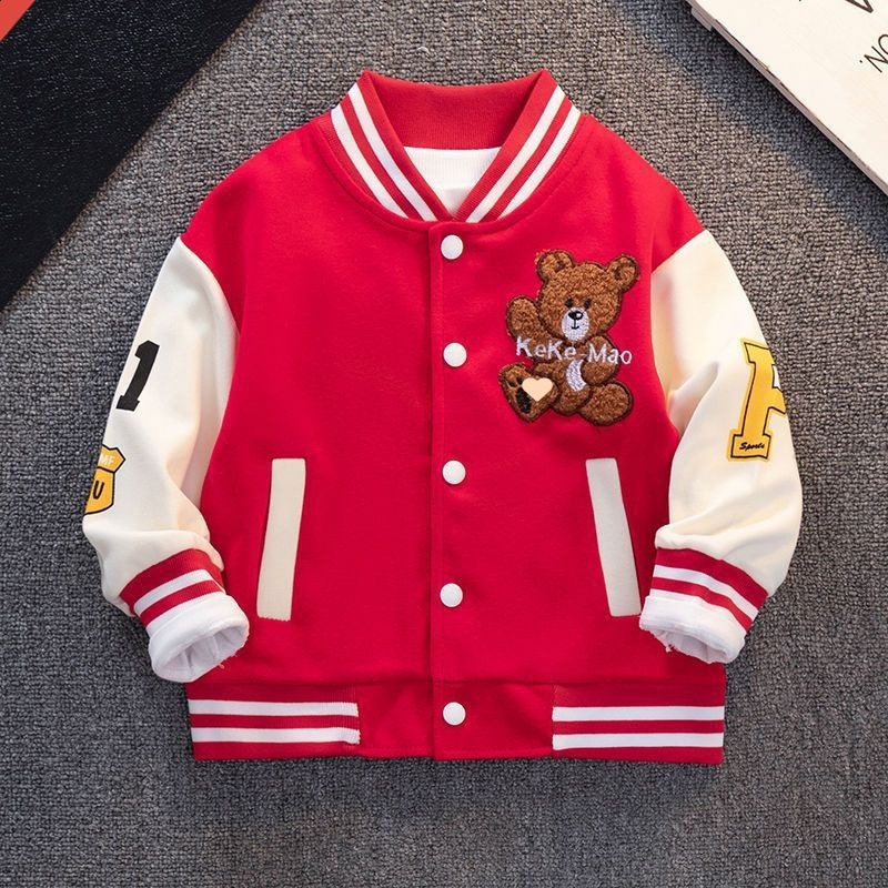 Jackets Autumn Winter Baseball Green Jacket Coat Kids Fashion Clothes For Teens Girls Boys Cardigan 4 To 12 Children Outwear Bomber 230731