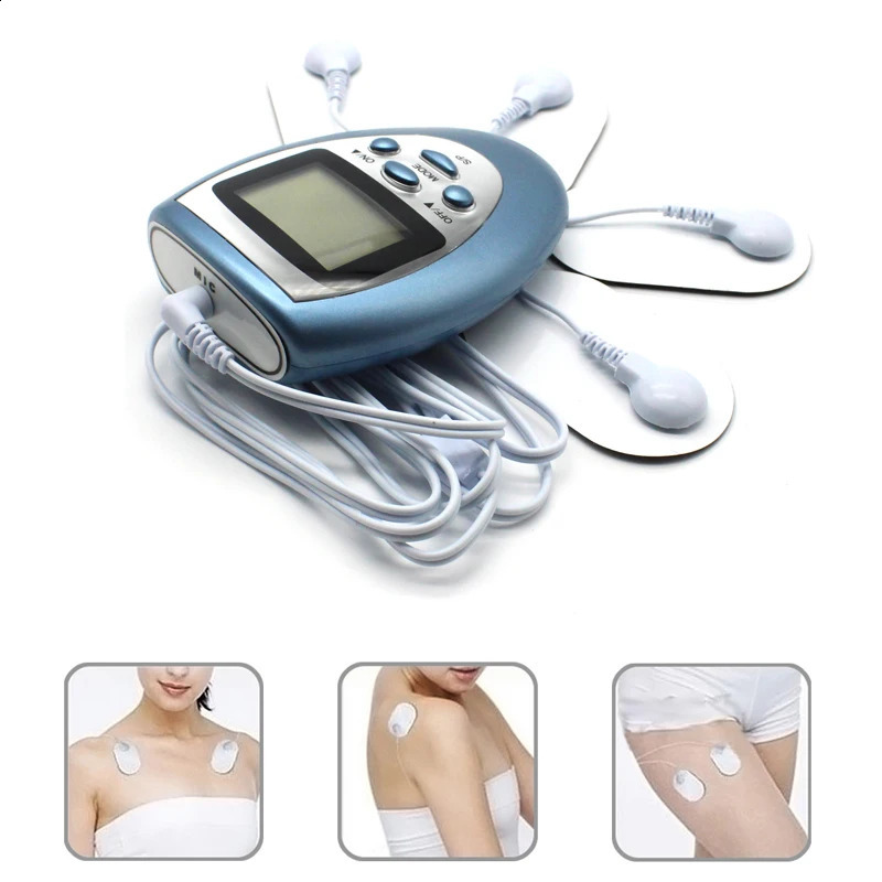 Back Massager TENS Electrical Nerve Muscle Stimulator EMS Electric Pulse Digital Physical Therapy Machine for Pain Full Body Neck Back Massage 231115