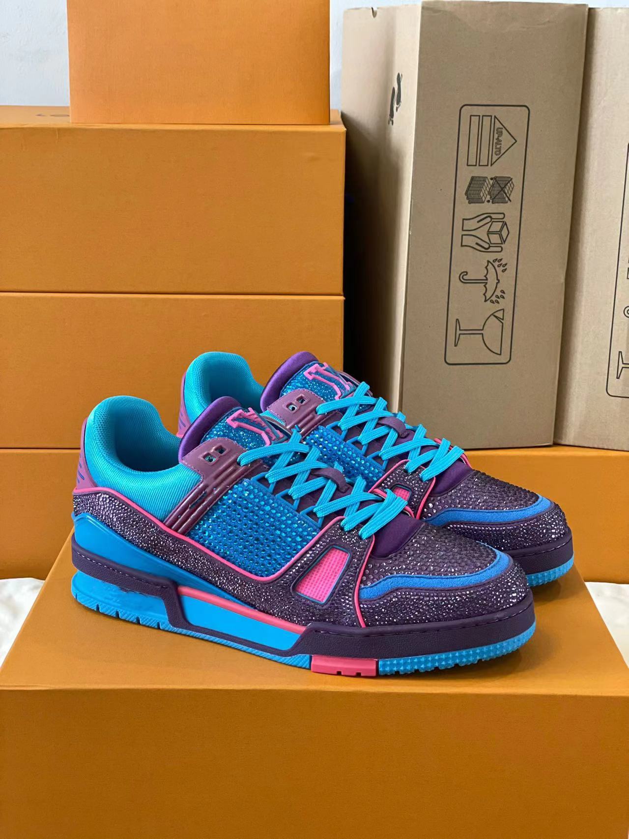 2024 New Leather Lace Up women Fashion Platform Sneakers Luxury Casual Shoes Jogging Walking shoe high quality luxury designer shoes designer man loafer 35-45