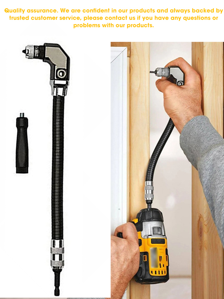 Screwdrivers 90 Degree Electric Drill Chuck Right Angle Corner Woodworking Tool Flexible Shaft Extension Rod Screwdriver 230414