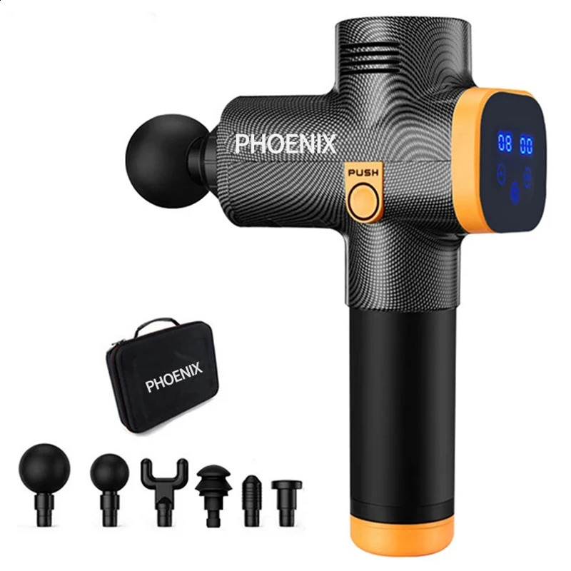 Full Body Massager Phoenix A2 Massage Gun Muscle Relaxation Deep Tissue Fascia Gun Dynamic Therapy Vibrator Shaping Pain Relief Back Foot Massager 231