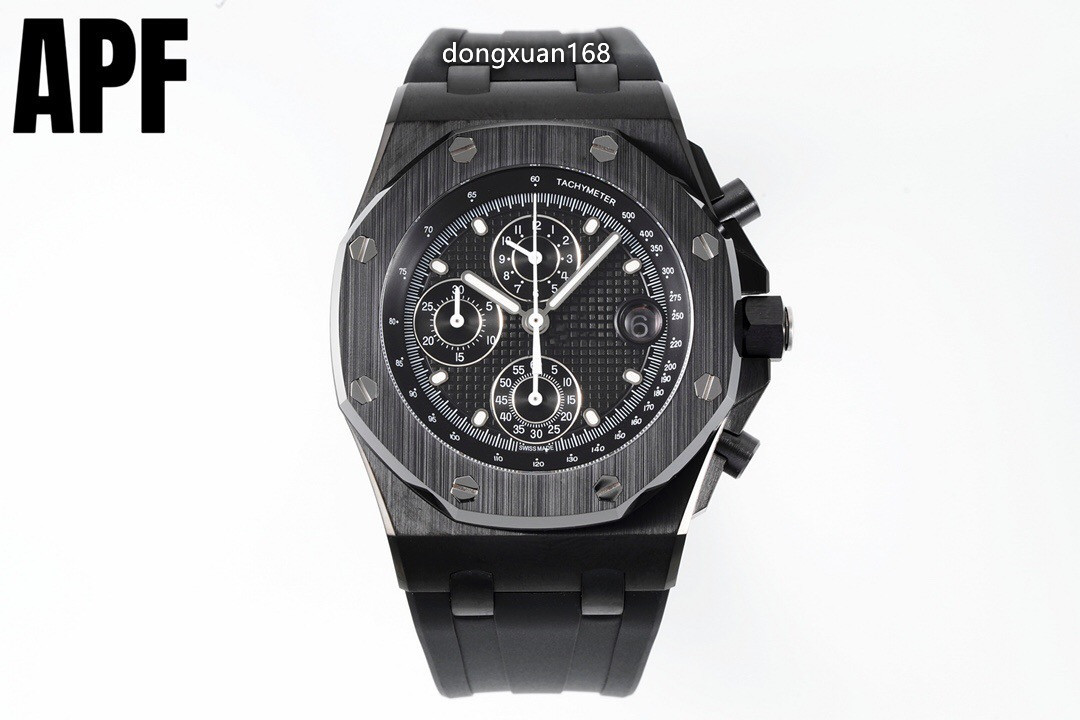 APF Factory 26470 26238 watch diameter 42mm equipped with 3126 timing movement sapphire crystal glass mirror Natural rubber watch band, As shown
APF Factory 26470 26238 watch diameter 42mm equipped with 3126 timing movement sapphire crystal glass mirror Natural rubber watch band, As shown