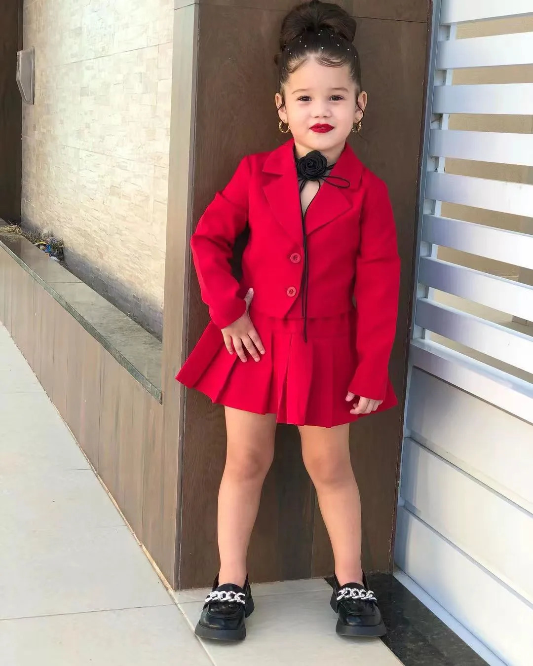 Clothing Sets Winter Children Girl s Coat Skirt Long Sleeve Jacket And Miniskirt 2 Pcs Set Clothes Dress For 3 4 5 6 7 8 Year 231116
