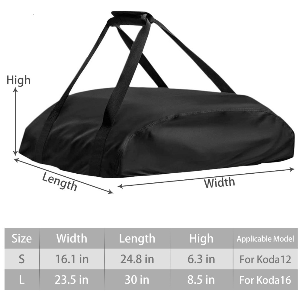 BBQ Tools Accessories Pizza Oven Cover for Ooni Koda 12 16 Portable 420D Oxford Fabric Waterproof Dustproof Covers 230414