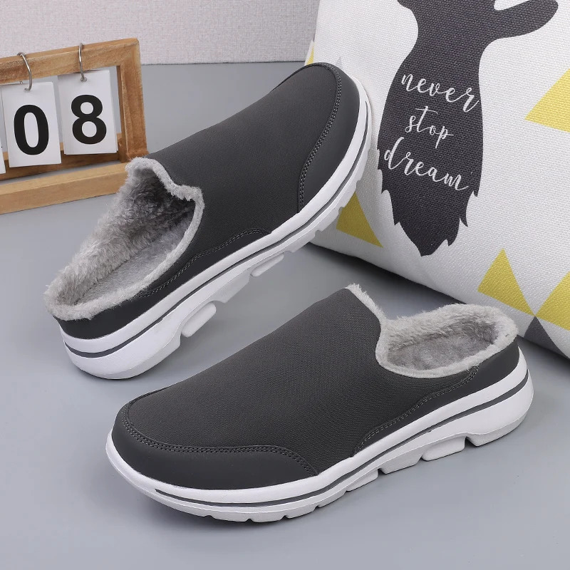 Slippers Winter Men Women Plush Home Indoor Warm House Casual Shoes Room Lightweight Plus Big Size 47 Drop 231115