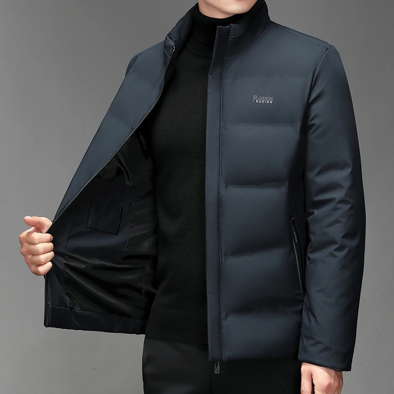 Men's Down Parkas Fashion Urban Nohat Stand Collar Loose Style Cotton Coat Thickened Warm Jacket Solid Color Casual Top L5XL 231115