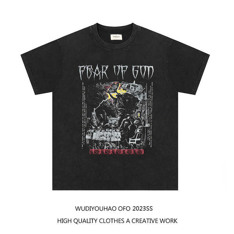 ESS Tees T-Shirts Luxury Designer fashion clothing FEARs OF GOD FOG Vintage Abstract Reality Hell Wash T-shirt Couple Summer Half Sleeve T, Black
ESS Tees T-Shirts Luxury Designer fashion clothing FEARs OF GOD FOG Vintage Abstract Reality Hell Wash T-shirt Couple Summer Half Sleeve T, Black