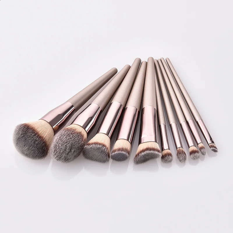 Makeup Tools Champagne Makeup Brushes Set for Women Cosmetic Foundation Powder Blush Eyeshadow Kabuki Blending Make Up Brush Beauty Tools 231115