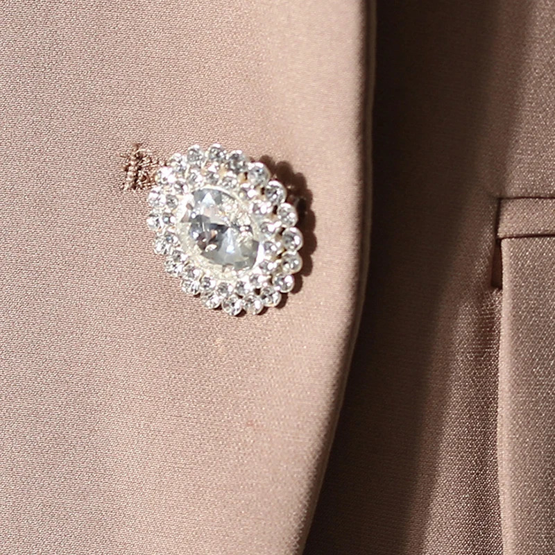 Women's Suits Blazers TWOTWINSTYLE Black Patchwork Ruffle Blazer For Women Notched Long Sleeve Korean Casual Blazers Female Fashion Clothing 2311