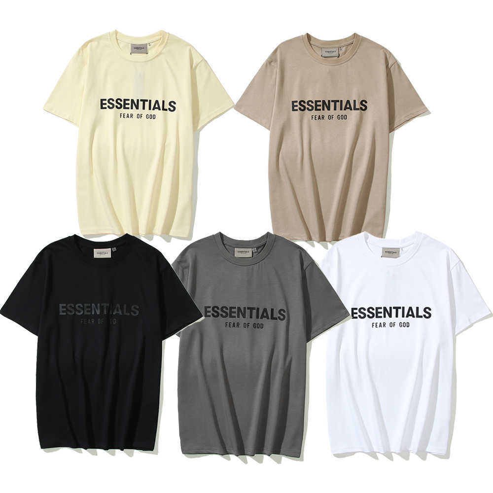 ESS Tees T-Shirts fashion clothing FEARs OF GOD multi thread ESSEN high street Luxury Designer brand glue pressing short sleeve fog summer American mens T-shirt womens, White 
ESS Tees T-Shirts fashion clothing FEARs OF GOD multi thread ESSEN high street Luxury Designer brand glue pressing short sleeve fog summer American mens T-shirt womens, White
