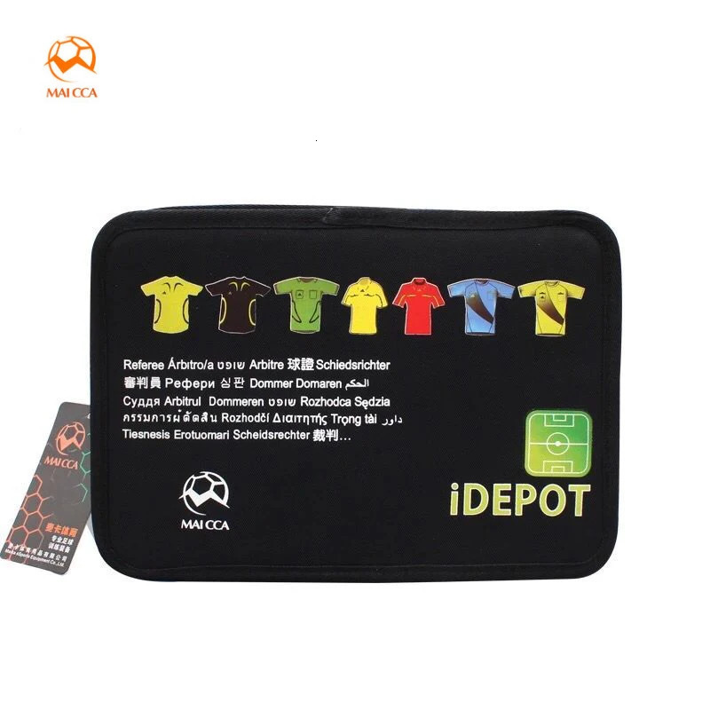 Other Sporting Goods MAICCA Soccer Referee Bag Coin Cards Whistle Set Professional Football Referee Flag Kit Sports Training Equipment 231115