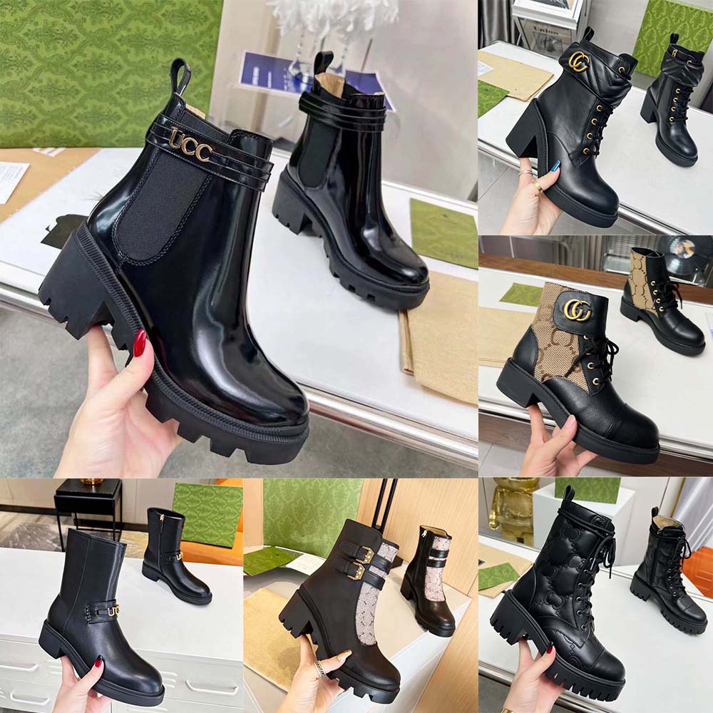 Top quality boots Fashion Martin Designer Boots Womens shoes Ankle Boot Pocket Black Pr Roman Bootss boodels Inspired Combat White Cowboy Chelsea boots Women