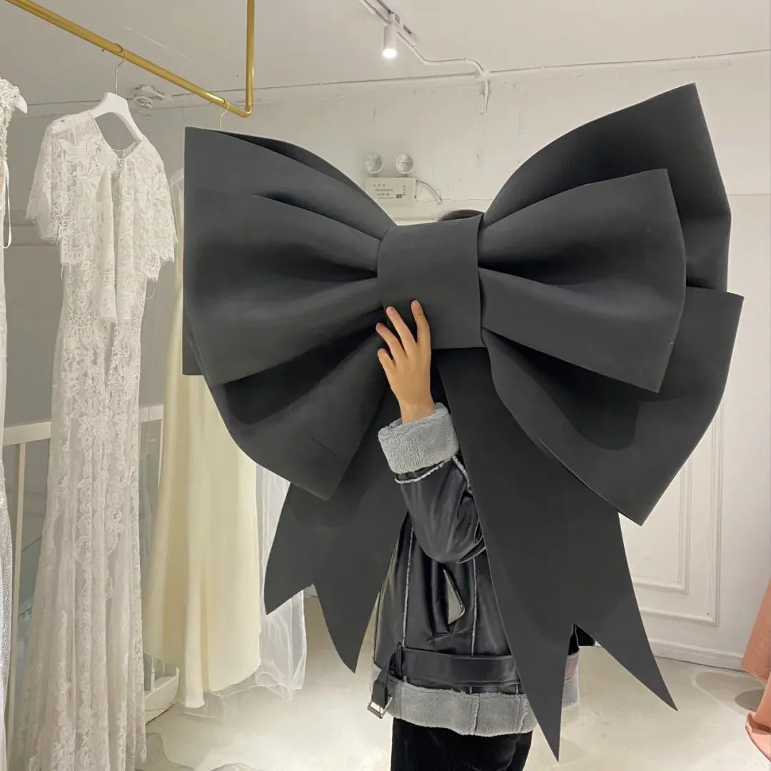 Christmas Decorations DIY Giant Bow Wall Hanging Pendant Ornaments Sponge Paper 3Mm Material Pack Restaurant Shop Wedding Home Decor 231115 1011