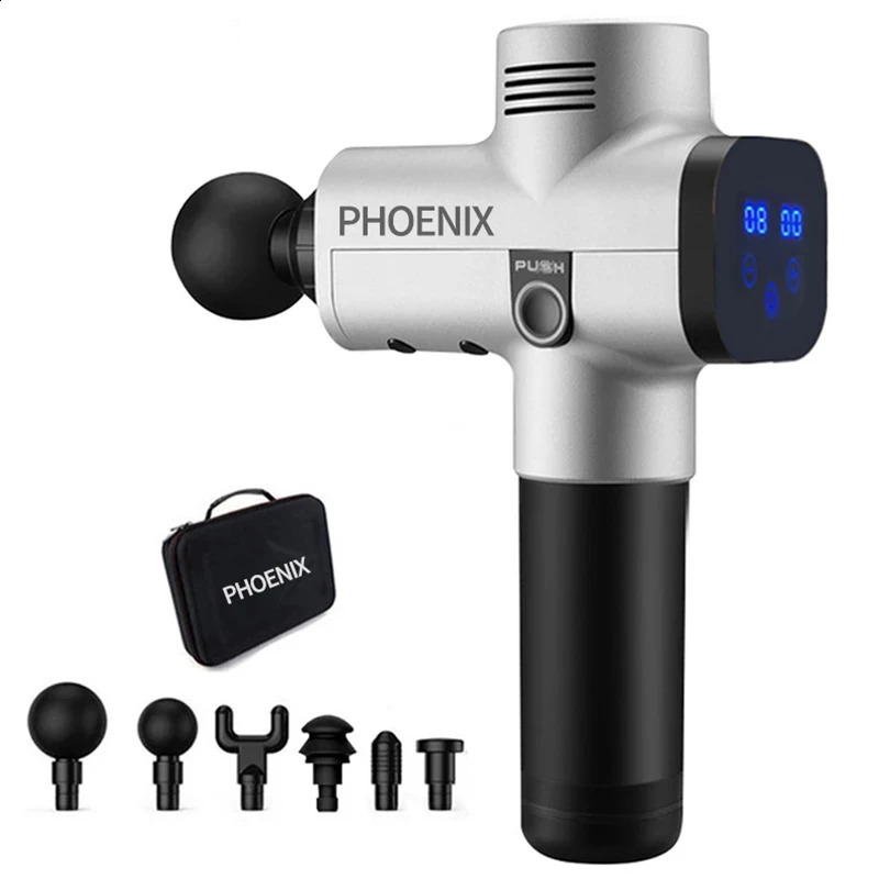 Full Body Massager Phoenix A2 Massage Gun Muscle Relaxation Deep Tissue Fascia Gun Dynamic Therapy Vibrator Shaping Pain Relief Back Foot Massager 231