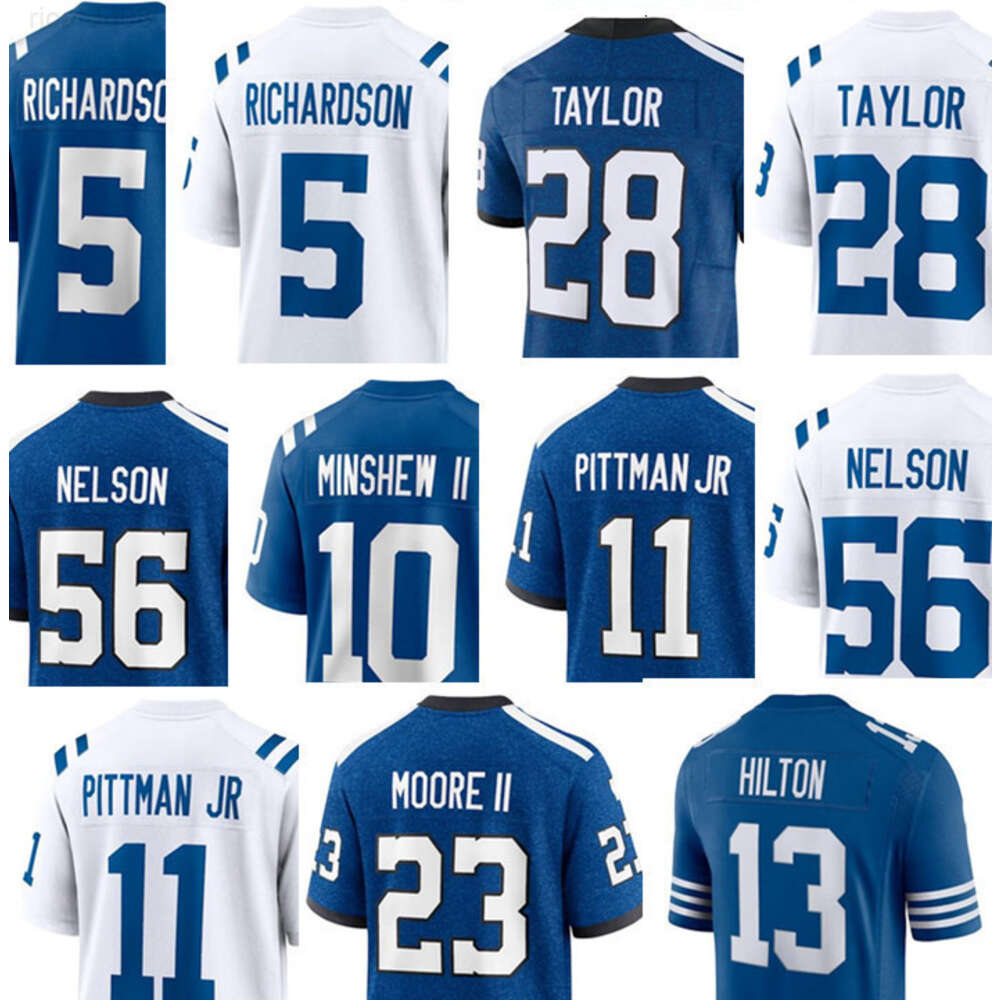 Michael Pittman Jr. Anthony Richardson Jonathan Taylor Zaire Franklin Matt Gay E.J. Speed DeForest Buckner Quenton Nelson Grover Stewart Smith Football Jerseys