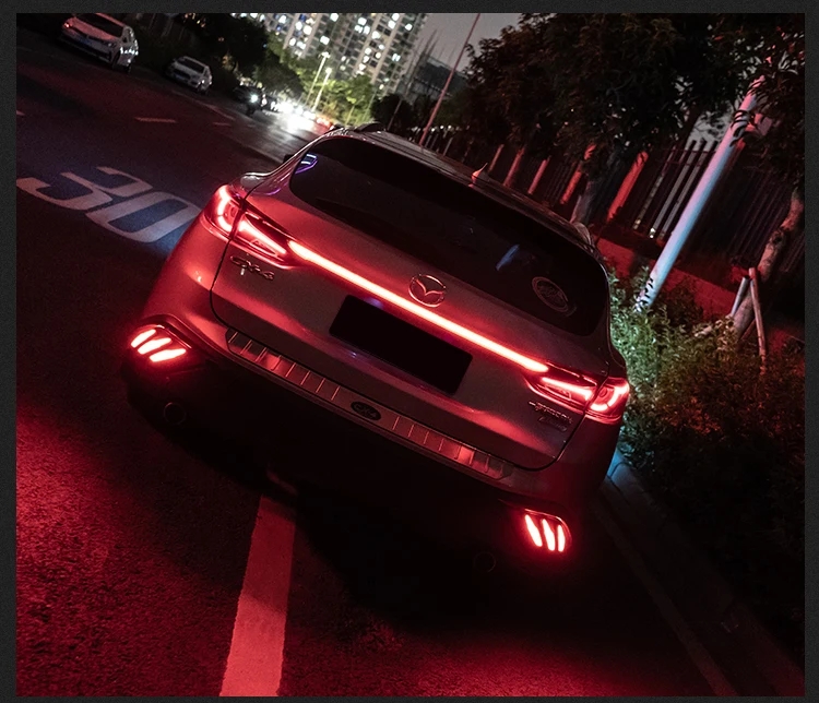 Car Styling Tail Lamp for Mazda CX-4 LED Tail Light 20 16-20 19 CX4 Rear Taillight Fog Brake Turn Signal LED Lights Bar