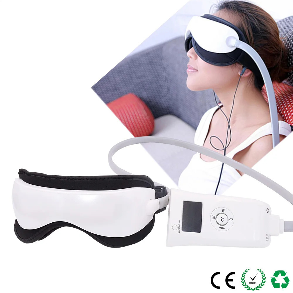 Eye Massager Eye Massager Heated Massaging Goggles Music Magnetic Air Pressure Eye Massager Anti Aging Electric Glasses Device Health Care 231115