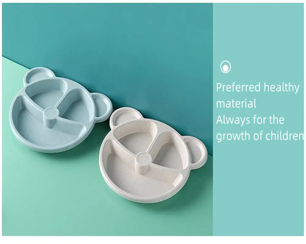 Cups Dishes Utensils 3PCS Toddler Baby Cute Bowl Kids Solid Color Suction Dinnerware Food Dish Sets Container 231116