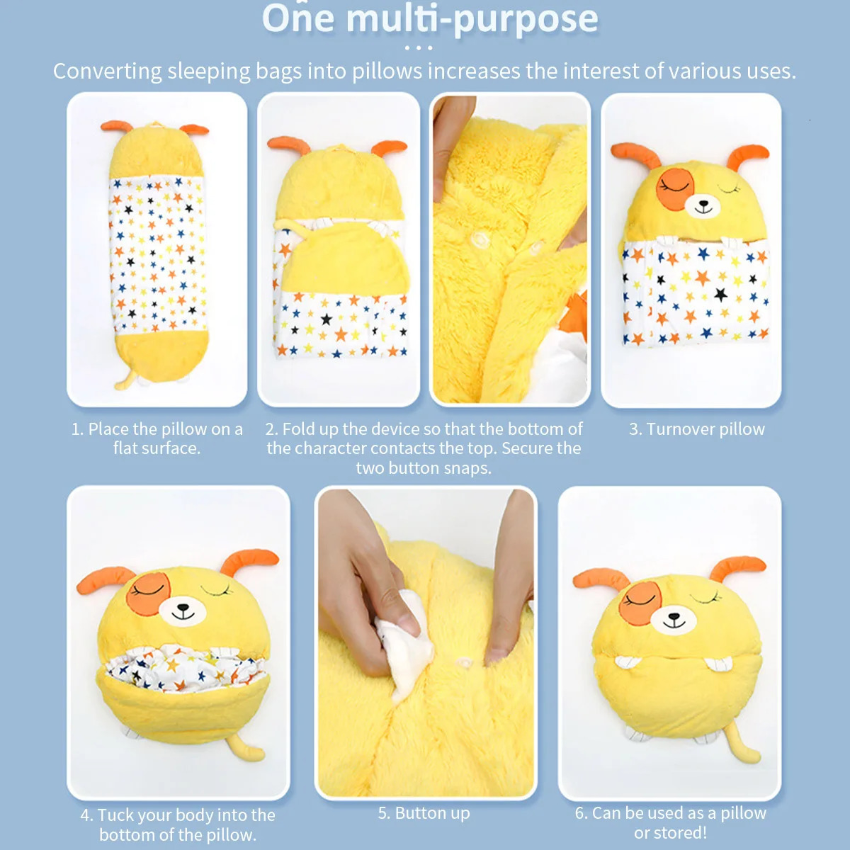 Sleeping Bags Children s Bag Kids Cartoon Animal Blanket Sleepsacks Anti kick Quilt Plush Doll Pillow Baby Sleep Sack For Boys Girls 231116