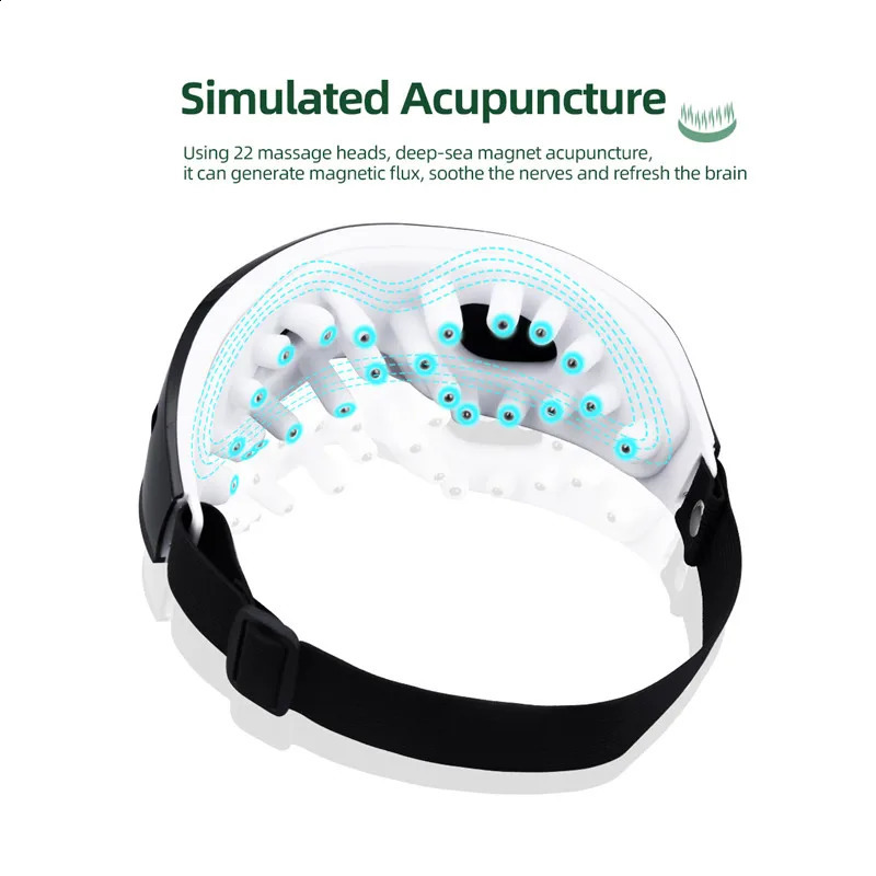 Eye Massager CkeyiN Smart Eye Massager Vibration Magnetic Relieves Fatigue Dark Circles Acupuncture Massage Relax Eye Care Device Wireless 51 231115