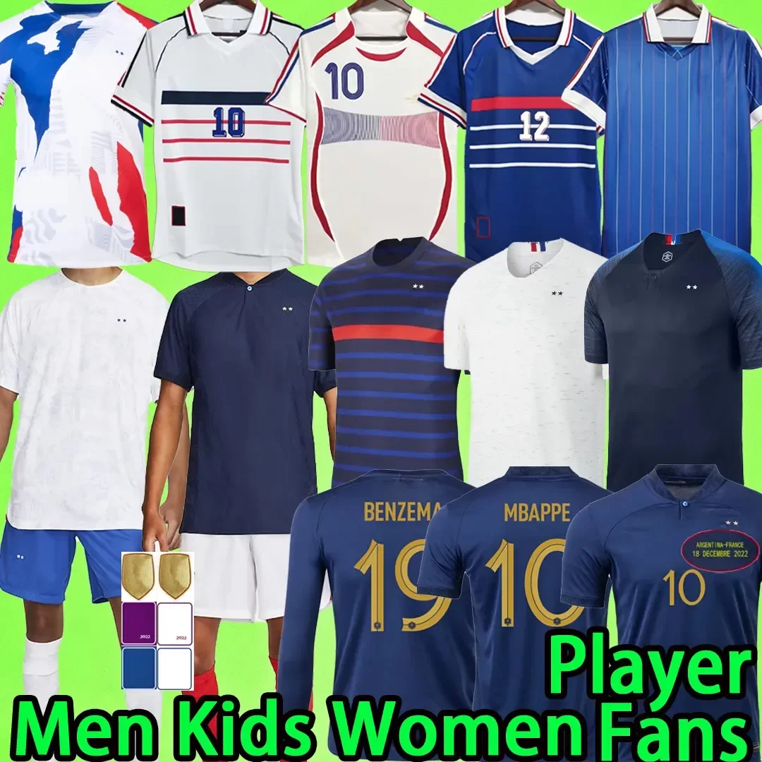 Final 2022 soccer jerseys MBAPPE ZIDANE KIDS KIT WOMEN 2023 player version French Maillots de football shirt T 22 23 HENRY long sleeve retro 2006 2018, Kids kit 2022
Final 2022 soccer jerseys MBAPPE ZIDANE KIDS KIT WOMEN 2023 player version French Maillots de football shirt T 22 23 HENRY long sleeve retro 2006 2018, Kids kit 2022