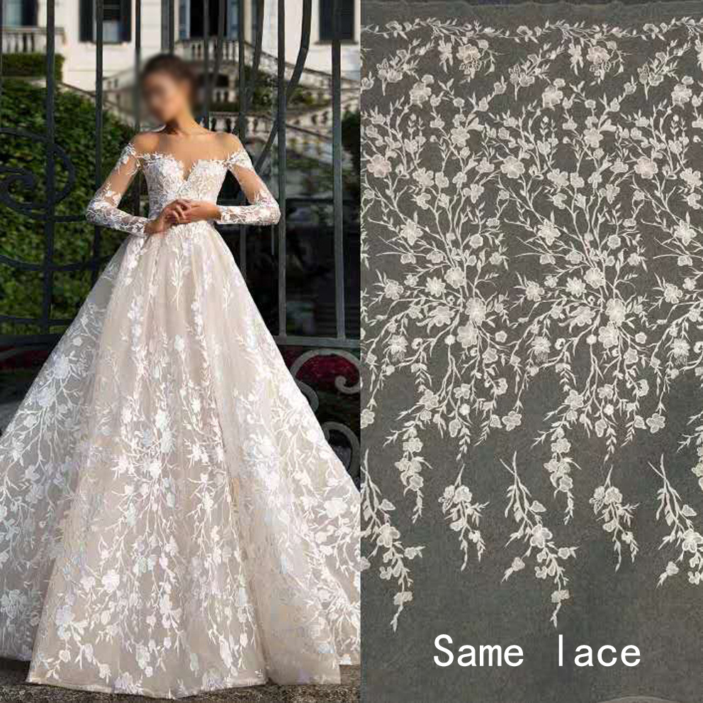 Champagne A-line Women Wedding Dress 2024 Sheer Neck Long Sleeves 3D Flowers Lace Appliques Tulle Bridal Bride Gown Open Back Vestidos De Noiva Robe D
