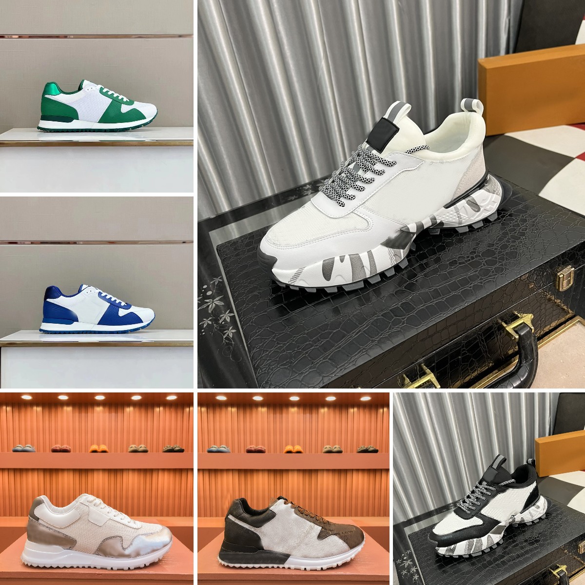 Designer Running Shoes Classic RUN AWAYS Sneakers Men Women Luxury Leather Trainers Fashion Rubber Outsole Sneaker Mixed Color Chaussures Original Shoes Size 38-45, Colour 15
Designer Running Shoes Classic RUN AWAYS Sneakers Men Women Luxury Leather Trainers Fashion Rubber Outsole Sneaker Mixed Color Chaussures Original Shoes Size 38-45, Colour 15