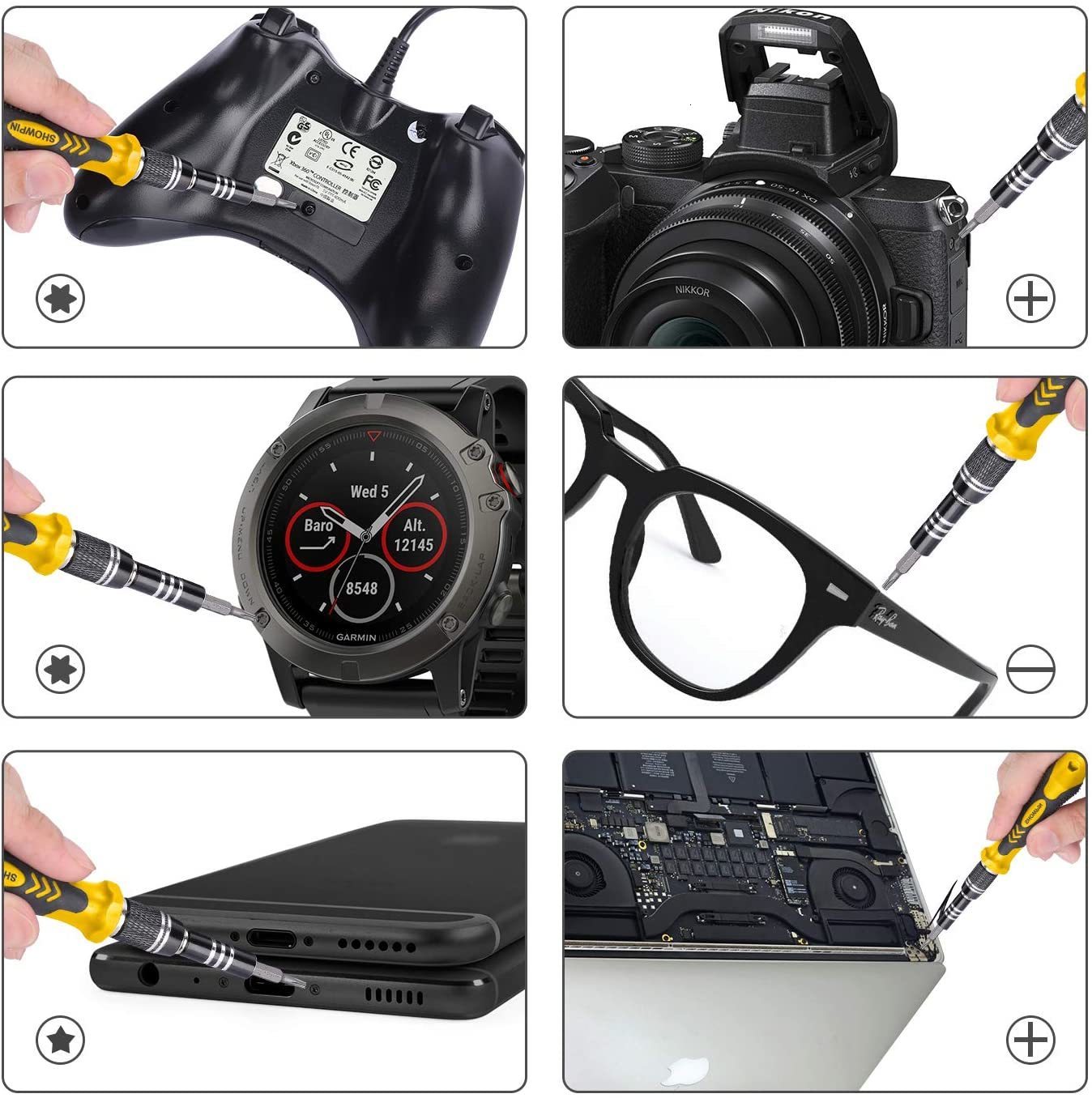 Screwdrivers Computer Repair Kit 122 in 1 Magnetic Laptop Precision Set Small Impact Screw Driver with Case 230414