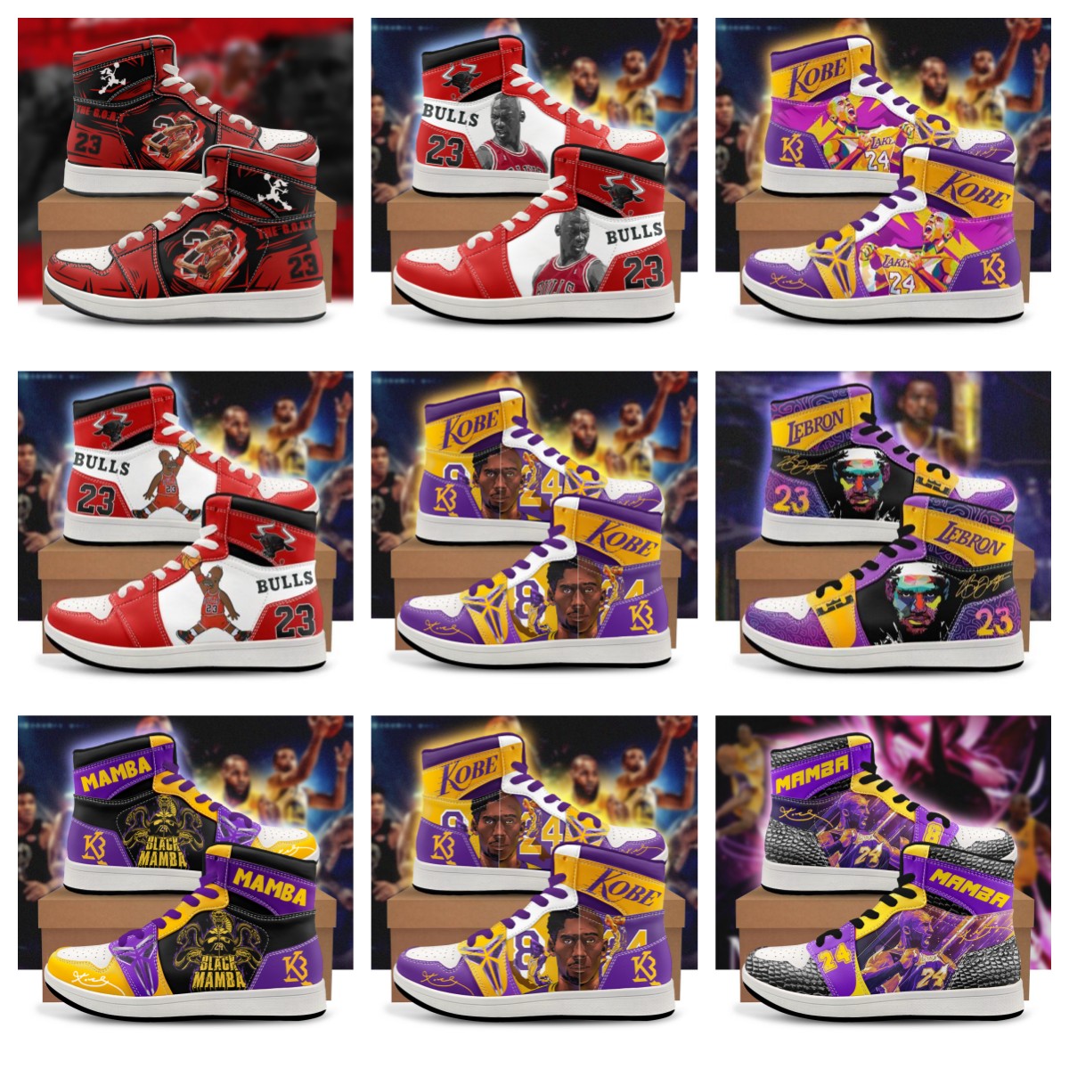 DIY Customized Casual shoes Men Women AJ Basketball Shoes Lace Up Anime Cartoon Printing High Top Sneakers 3D Print Custom Logo All Print Design Free Design, S0284056
DIY Customized Casual shoes Men Women AJ Basketball Shoes Lace Up Anime Cartoon Printing High Top Sneakers 3D Print Custom Logo All Print Design Free Design, S0284056