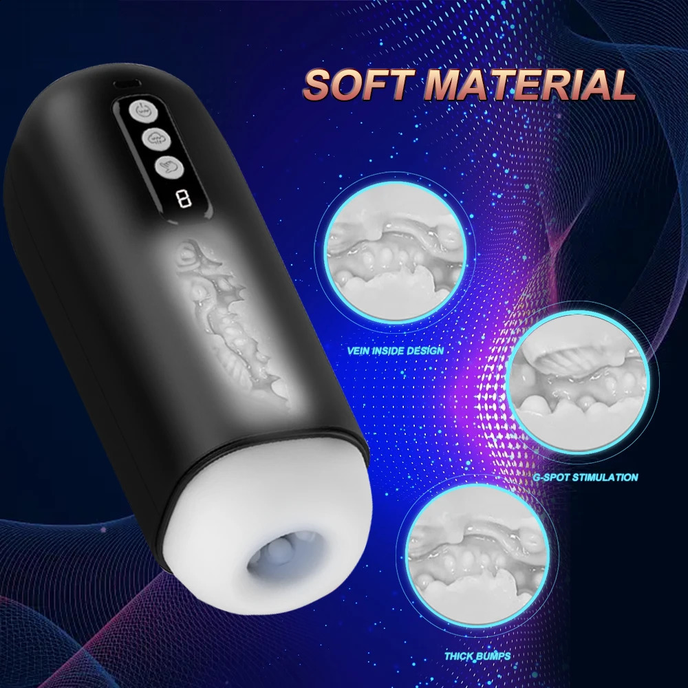 Pump Toys Automatic Masturbator for Men Blowjob Sucking Sex Machine Real Vagina Penis Oral Masturbator Vibration Men Sex Toy 231116