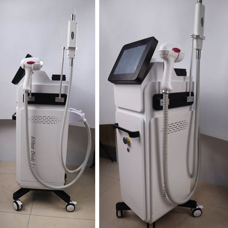 CE Approved 2 in 1 Painless Tattoo/Hair Removal Machine 810 Diode Laser Picolaser Eyebrow Washing Freckle Wrinkle Remove Standing Device
