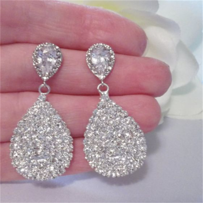 Vintage Lab Emerald Dangle Earring 925 sterling Charm silver Jewelry Party Wedding Drop Earrings for Women Bridal Birthday Gift