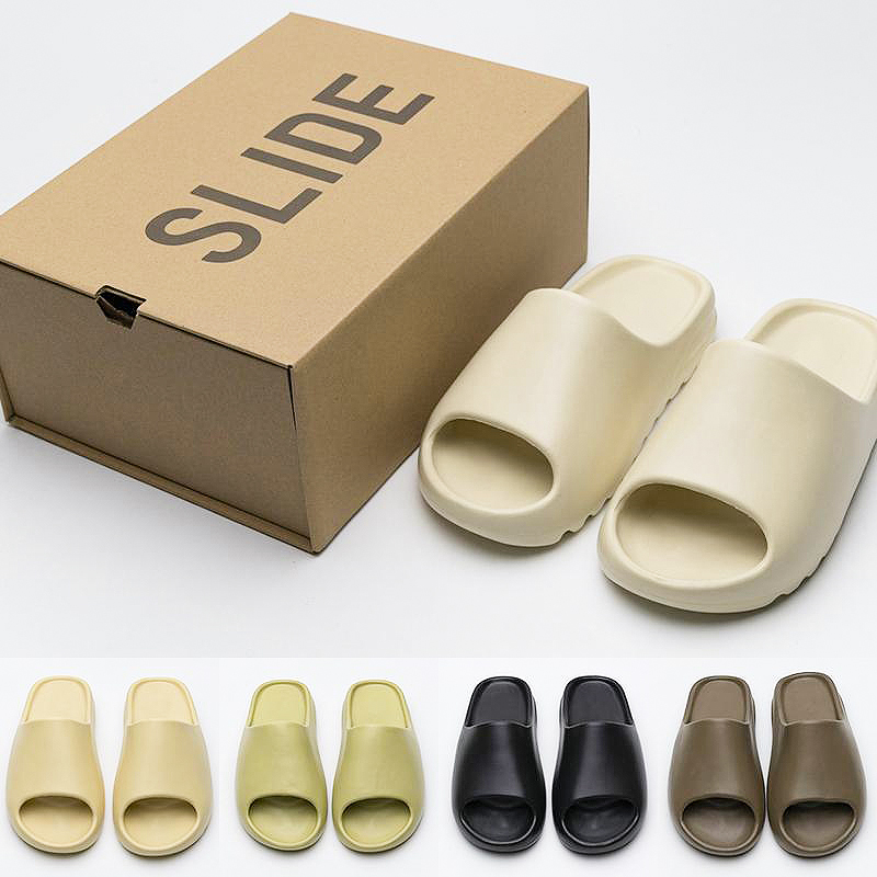Slippers for men woman Comfortable EVA Sandals Sliders Vermillion Flax Glow Green Soot Onyx Black Bone Resin Desert Sand Sulfur slides mens slide