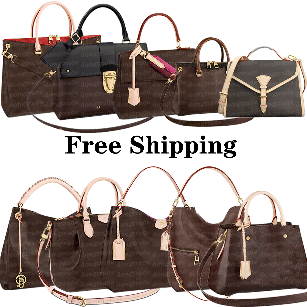 Tote Bag Women Handbag Designer Bag Shoulder Bags Black Handbags Crossbody Purse Multi Pochette Totes Brown Genuine Leather Purses