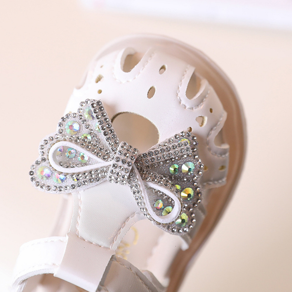 Sandals Summer 0-36m born Baby Girl Shoes Toddler Sandals Baby Girl Shoes 1 Year Kids Sandals Girls Bow Princess Shoes First Walkers 230417
