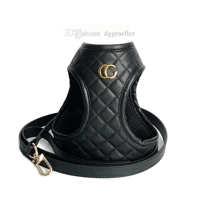 Designer Dog Harness Leashes Set PU Leather Step-in Dog Harnesses with Classic Letter Pattern Soft Air Mesh Adjustable Pet Vest for Dogs Cat Poodle Black S B179
Designer Dog Harness Leashes Set PU Leather Step-in Dog Harnesses with Classic Letter Pattern Soft Air Mesh Adjustable Pet Vest for Dogs Cat Poodle Black S B179
