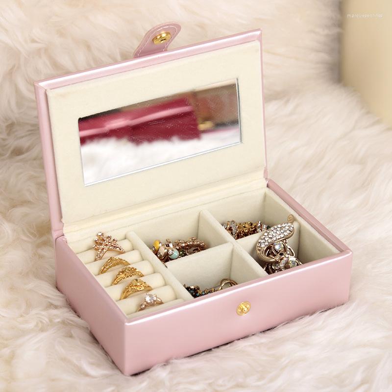 Jewelry Pouches Portable Box Organizer Display Travel Case Boxes Button Leather Storage
Jewelry Pouches Portable Box Organizer Display Travel Case Boxes Button Leather Storage