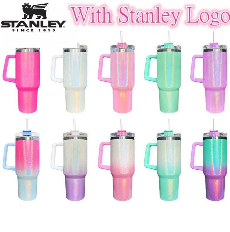 With Logo Stanley 40oz Mug Tumbler With Handle Insulated Gradient GlitterTumblers Lids Straw Stainless Steel Coffee Termos Cup Outdoor, Colorful
With Logo Stanley 40oz Mug Tumbler With Handle Insulated Gradient GlitterTumblers Lids Straw Stainless Steel Coffee Termos Cup Outdoor, Colorful
