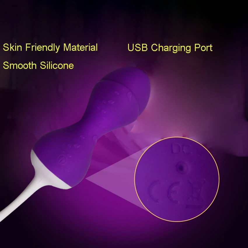 Vibrators Silicone Heating Kegel Balls Vaginal Tight Trainer Exercise Vibrator Vibrating Eggs Wireless Remote Control Ben Wa Balls 231116