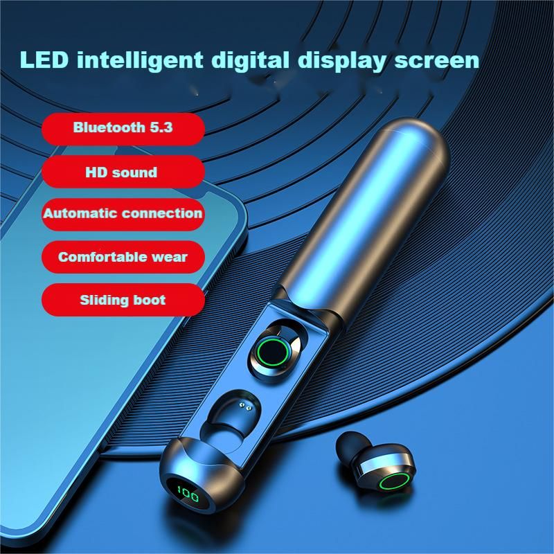 TWS Bluetooth headphone Wireless Earphone Fingerprint control BQ40 model In-ear Built-in Microphone LED display High quality Headphone Sport Earphone 