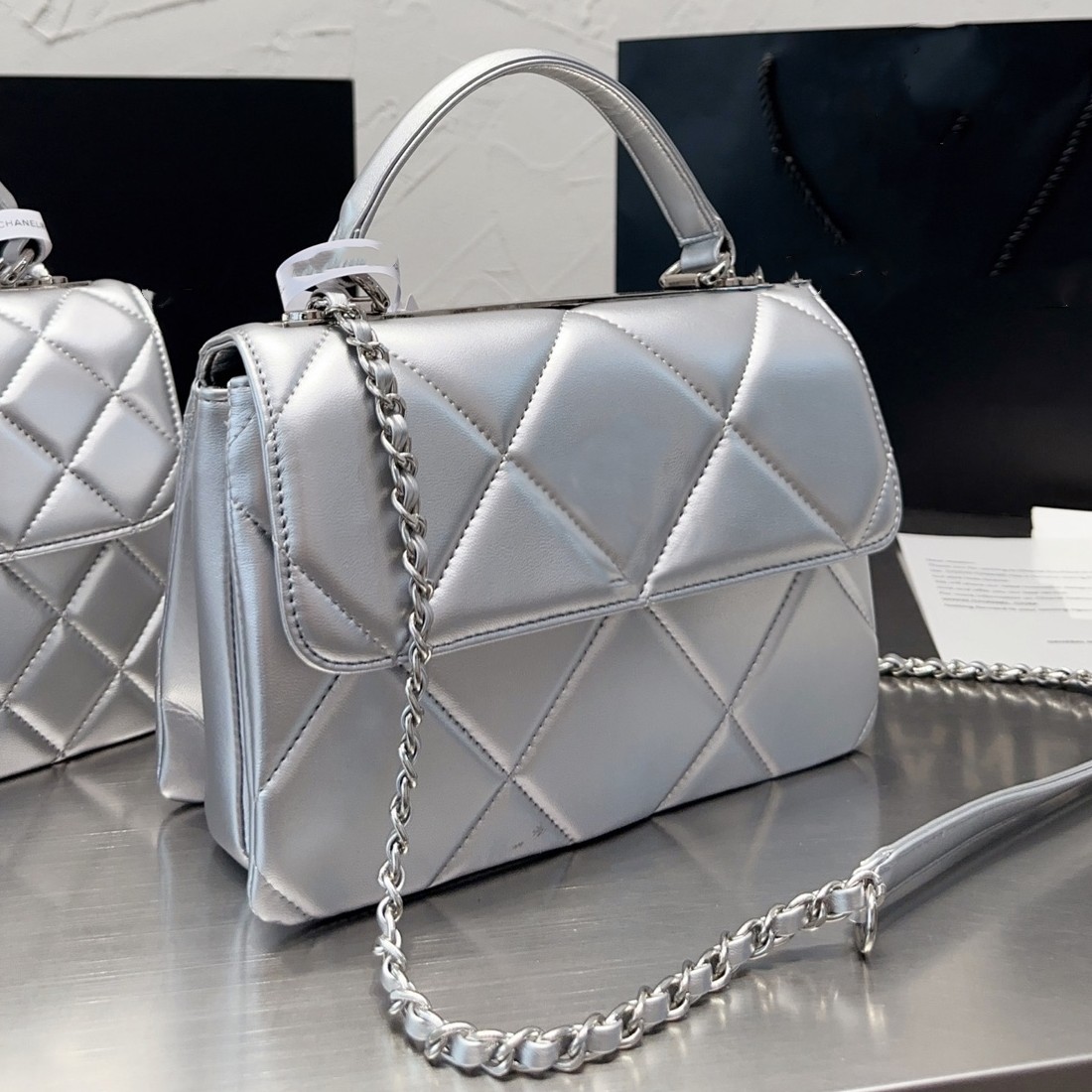 designer handbag multi pochette channel bag trendy cc top handle bag small white purses quilted leather purse mini crossbody bags messenger shoulder bag black purse, 25cm 1
designer handbag multi pochette channel bag trendy cc top handle bag small white purses quilted leather purse mini crossbody bags messenger shoulder bag black purse, 25cm 1