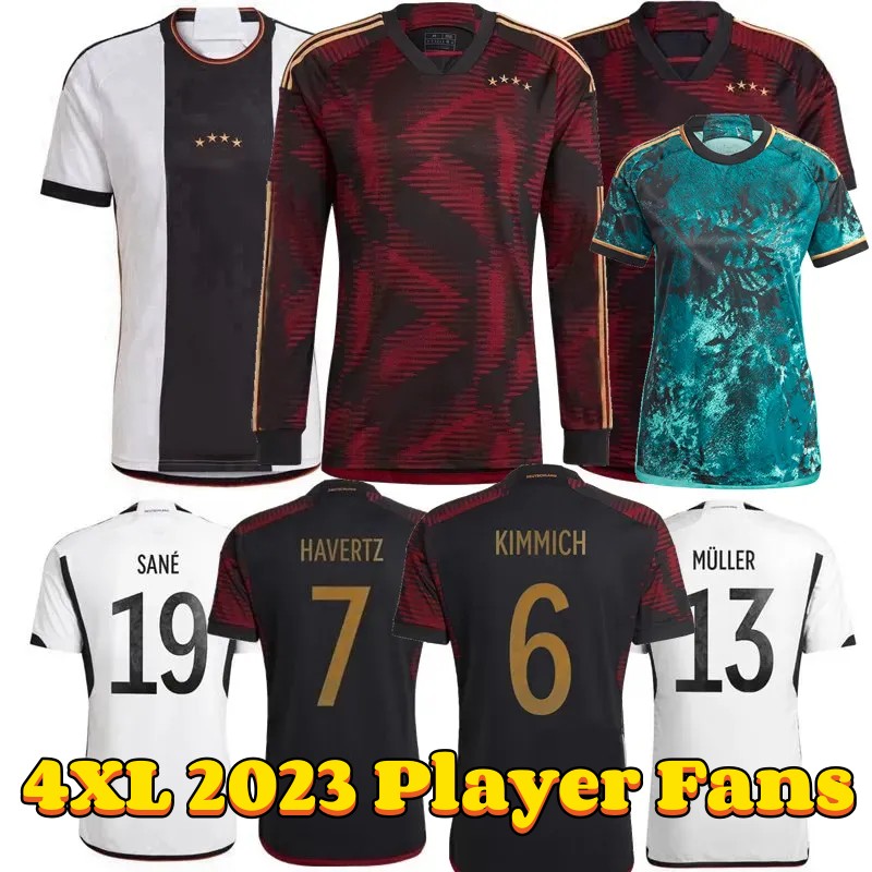4XL 2022 2023 GermanyS Soccer Jerseys Player Fans Version GORETZKA KIMMICH FULLKRUG MULLER GANBRY HAVERTZ MUSIALA SANE National Men Women Football Shirts Kids Kits, Home+flags
4XL 2022 2023 GermanyS Soccer Jerseys Player Fans Version GORETZKA KIMMICH FULLKRUG MULLER GANBRY HAVERTZ MUSIALA SANE National Men Women Football Shirts Kids Kits, Home+flags