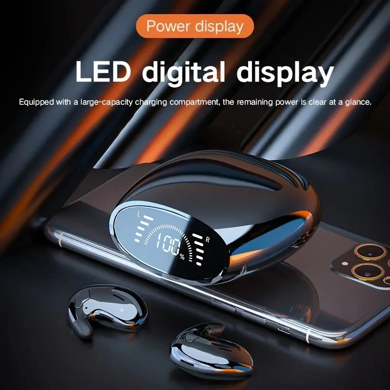 Cell Phone Earphones Invisible Sleep Wireless Earphone TWS Bluetooth 5 3 Headphones Hidden Earbuds IPX5 Waterproof Noise Reduction Sports Headset 2311